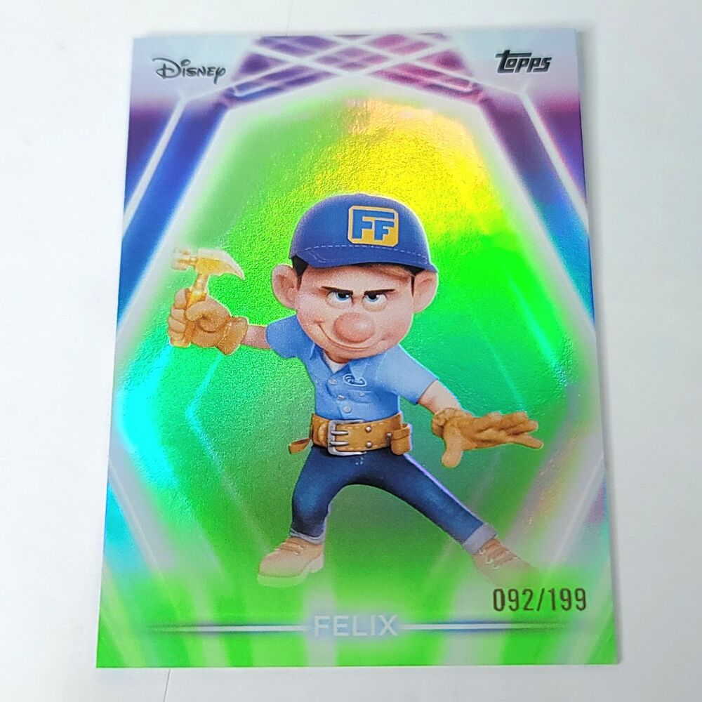 Felix Topps 2026 Disney Neon Holo Parallel Refractor Limited 092/199